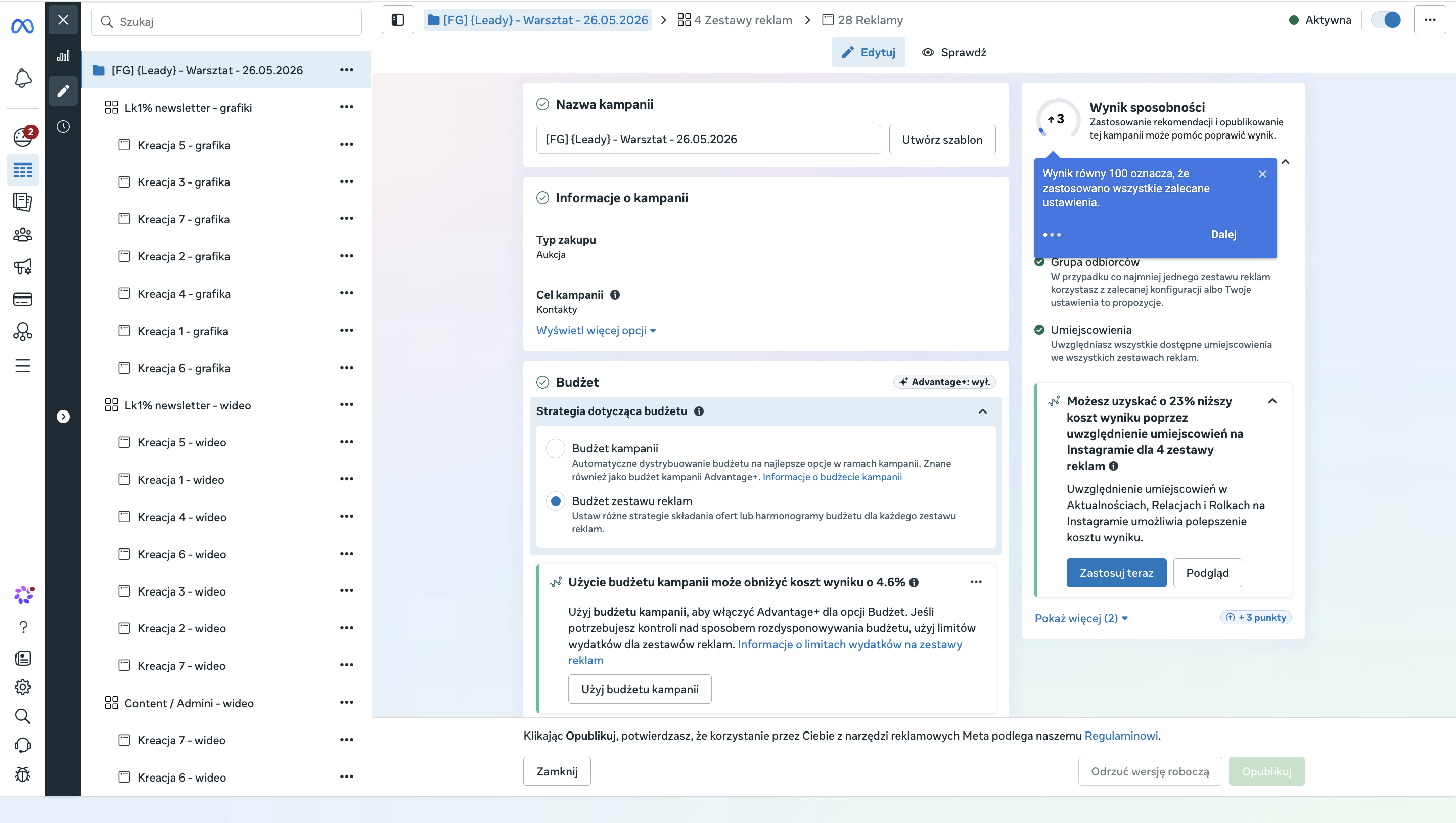 Mini szkolenie – reklamy na Facebooku i Instagramie